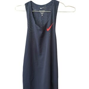 Nike Navy Tank Top with Red Logo